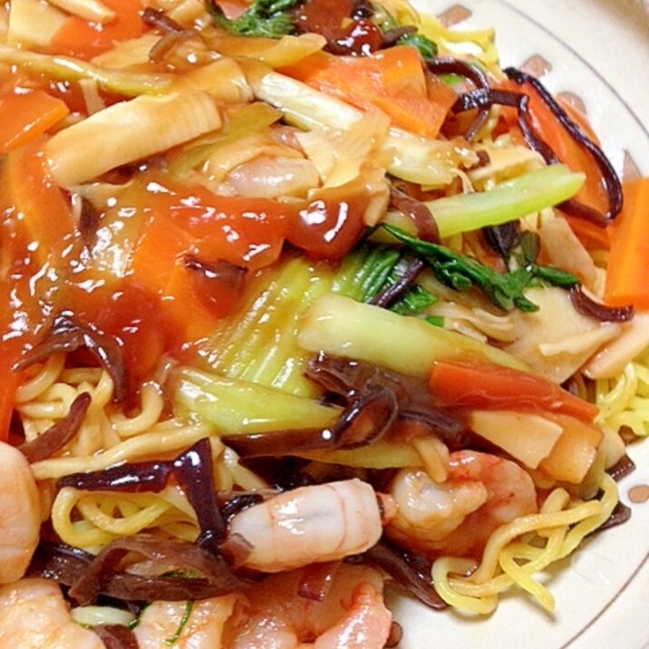中華麺de皿うどん レシピ 作り方 By Jaran0705 楽天レシピ
